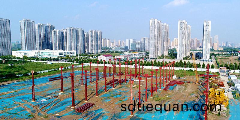 鄭鍋産業園鋼(gang)結構(gou)廠(chang)房(fang)航(hang)拍圖(tu)