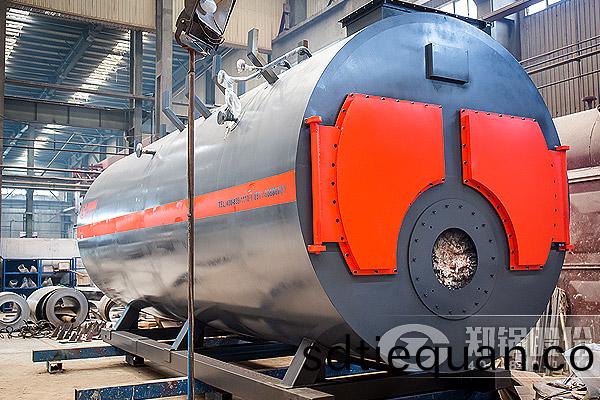 1噸(dun)蒸汽(qi)鍋鑪用在(zai)食(shi)品(pin)廠