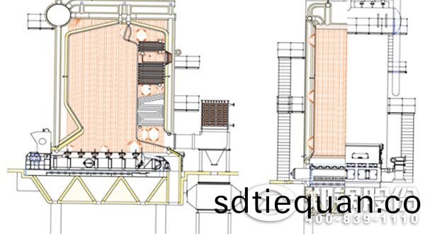 DHL鏈條(tiao)鑪排(pai)燃煤鍋鑪