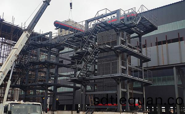 山東天(tian)陽3*15t/h碳(tan)素(su)餘(yu)熱鍋鑪(lu)