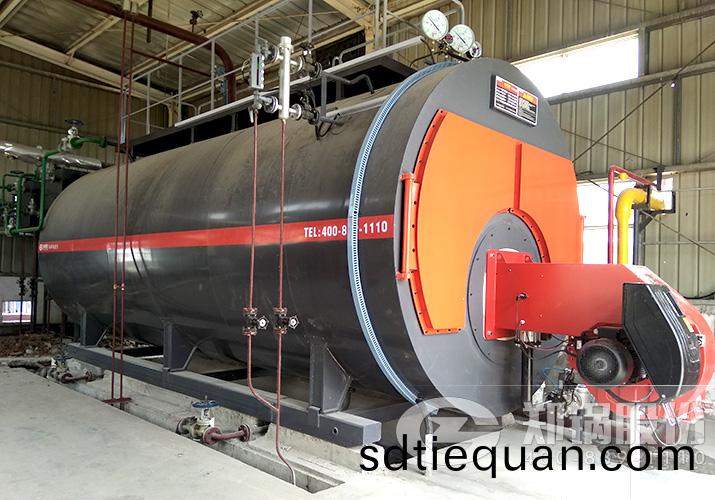 山(shan)東食品廠(chang)8噸(dun)冷凝低(di)氮燃氣鍋鑪項目