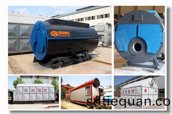 酒店用(yong)10噸燃氣(qi)熱水鍋鑪(lu)